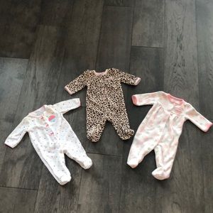 Bundle of three Carter’s pajamas